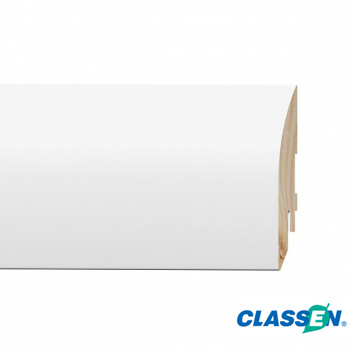 Плинтус Classen Плинтус Classen Pure 80х16x2400/ 222390 Sol Белый лак