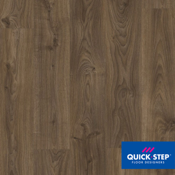 ПВХ-плитка Quick-Step QS LIVYN Balance Click BACL 40027 Дуб коттедж тёмно-коричневый