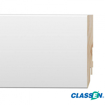 Плинтус Classen Плинтус Classen Pure 90х16x2400/ 222387 Basic Белый лак