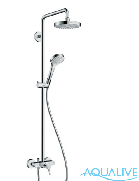 Hansgrohe Croma Select S 180 2jet Showerpipe Душевой комплект с однорычажным смесителем