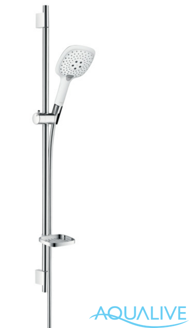 Hansgrohe Raindance Select E 150 3jet / Unica'S Puro 0.90 м Душевой набор (белый/хром)