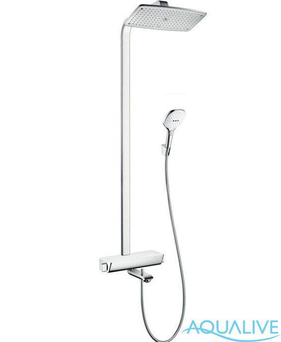 Hansgrohe Raindance Select E 360 Showerpipe для ванны, ½’ Душевой комплект белый/хром