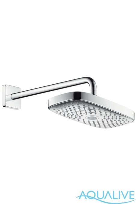 Hansgrohe Raindance Select E 300 2jet Верхний душ ½´ с держателем 390 мм (белый/хром)