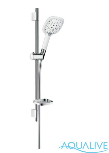 Hansgrohe Raindance Select E 150 3jet / Unica'S Puro 0.65 м Душевой набор (белый/хром)