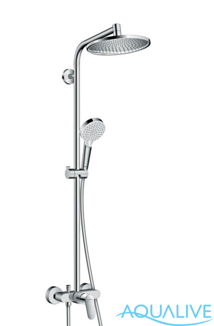 Hansgrohe Crometta S 240 Showerpipe Душевой комплект с однорычажным смесителем EcoSmart