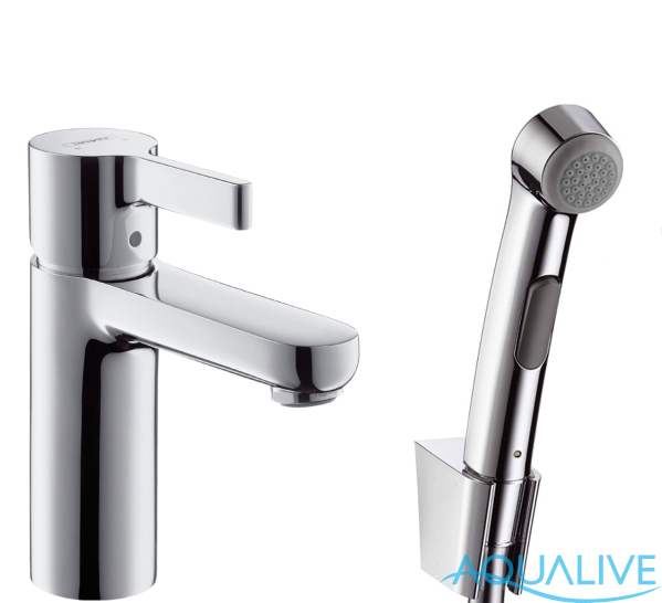 Hansgrohe Metris S Смеситель для умывальника с гигиеническим душем