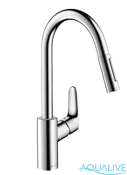 Hansgrohe Focus Смеситель для кухонной мойки с выдвижным изливом