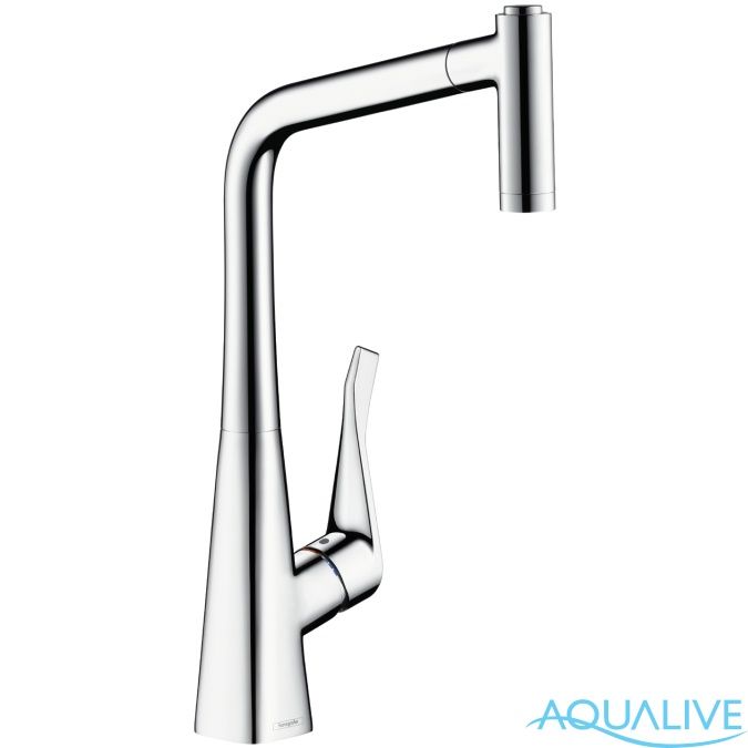 Hansgrohe Metris 320 Смеситель для кухонной мойки (сталь)