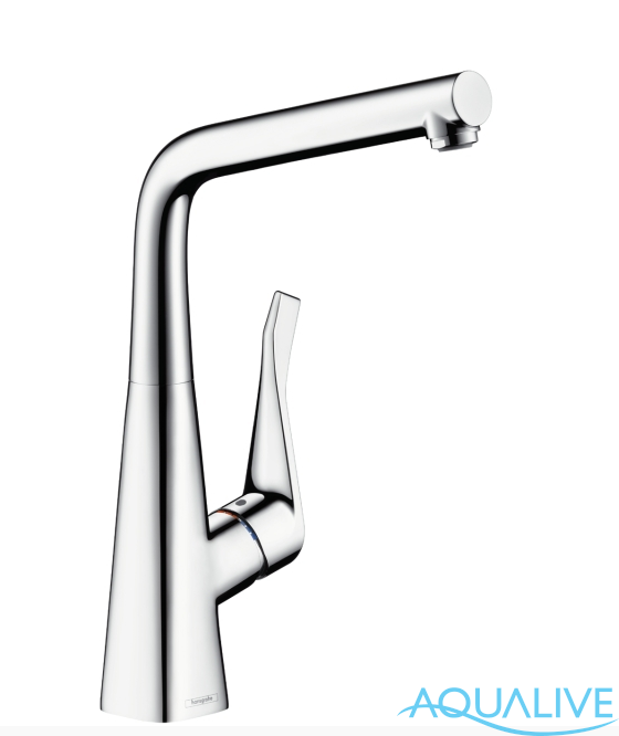 Hansgrohe Metris 320 Смеситель для кухонной мойки (сталь)