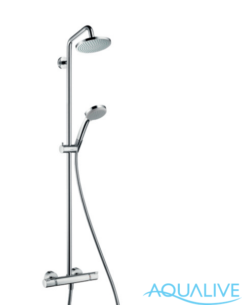 Hansgrohe Croma 160 1jet Showerpipe, держатель 270 мм, ½’ Душевой комплект