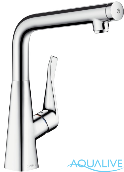 Hansgrohe Metris Select 320 Cмеситель для кухонной мойки (сталь)