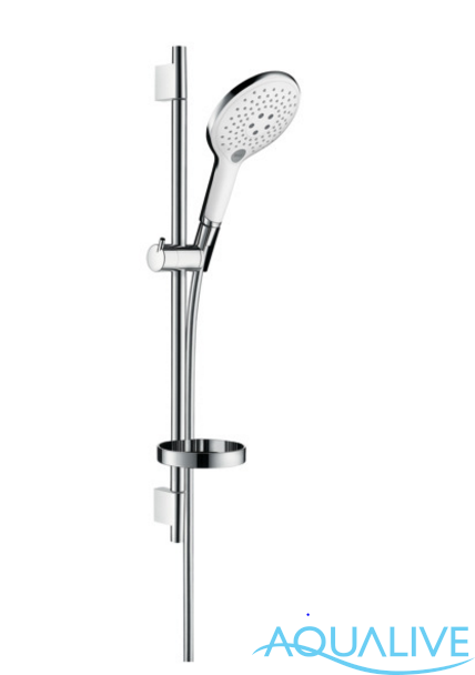 Hansgrohe Raindance Select S 150 3 jet/ Unica'S Puro 0.65 м Душевой (белый/хром)