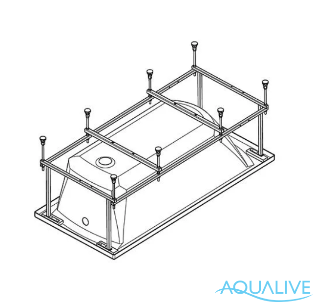 Santek Монтажный комплект к ванне акриловой прямоугольной 