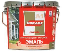 Краска PARADE A1 база A белая матовая 0,75 л (144)