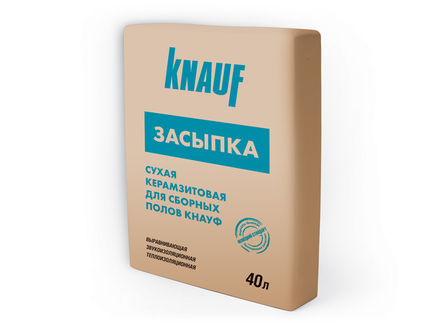 Засыпка сухая керамзитовая для сборных полов Knauf 40 л (мешок) (40)